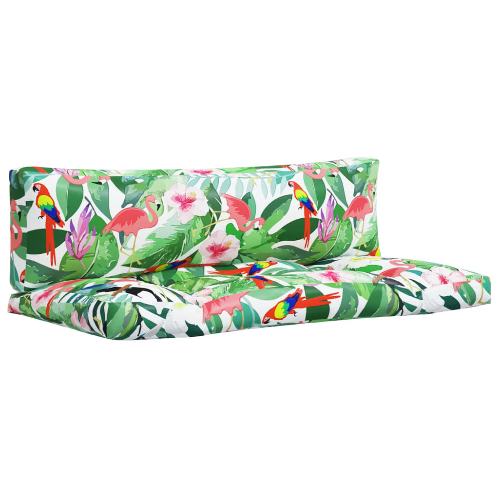 2 db többszínű oxford szövet raklapkanapé párna