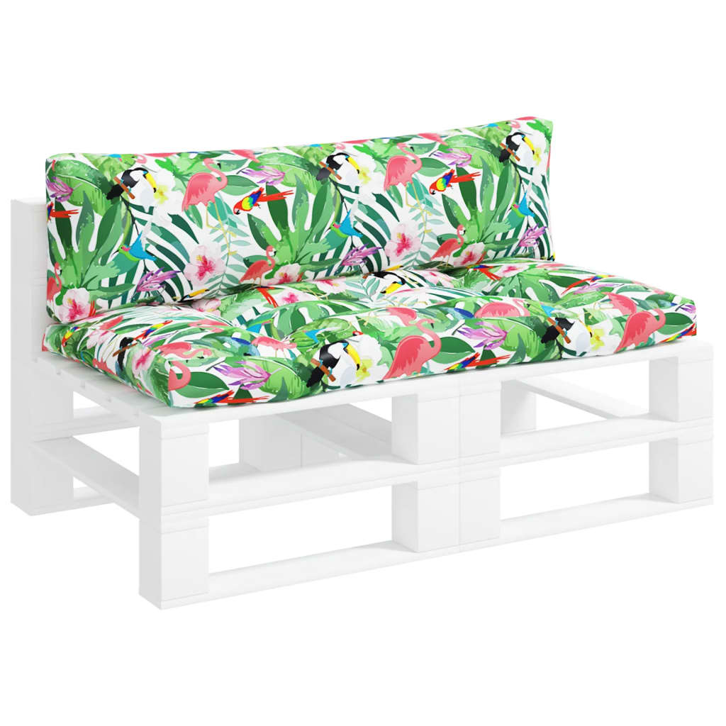 2 db többszínű oxford szövet raklapkanapé párna