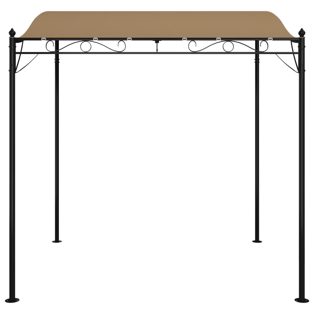 Tópszínű szövet és acél pavilon 2 x 2,3 m 180 g/m²