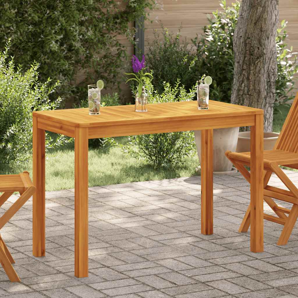 Tömör akácfa kerti étkezőasztal 110 x 55 x 75 cm