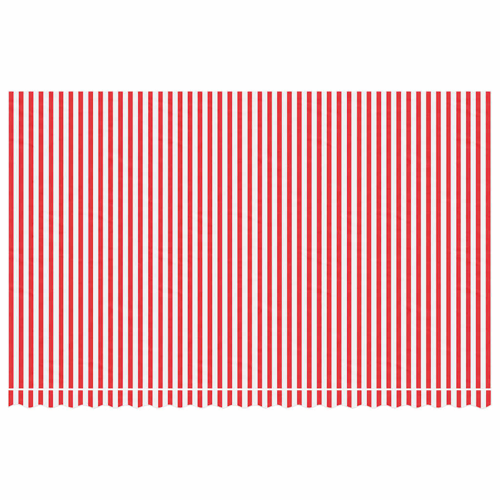 Piros és fehér csíkos pótszövet napellenzőhöz 5x3 m