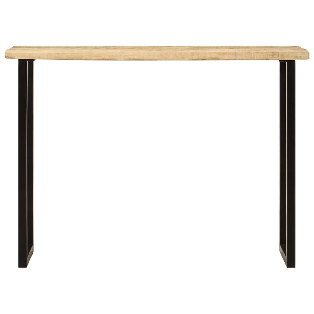 Tömör mangófa konzolasztal természetes éllel 105 x 33 x 76 cm