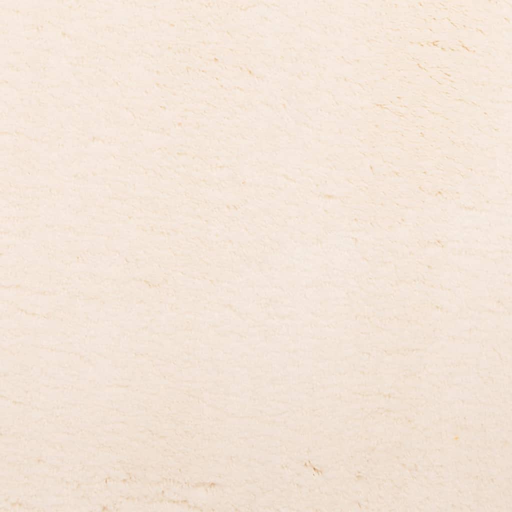 HUARTE bézs rövid szálú puha és mosható szőnyeg 200 x 200 cm