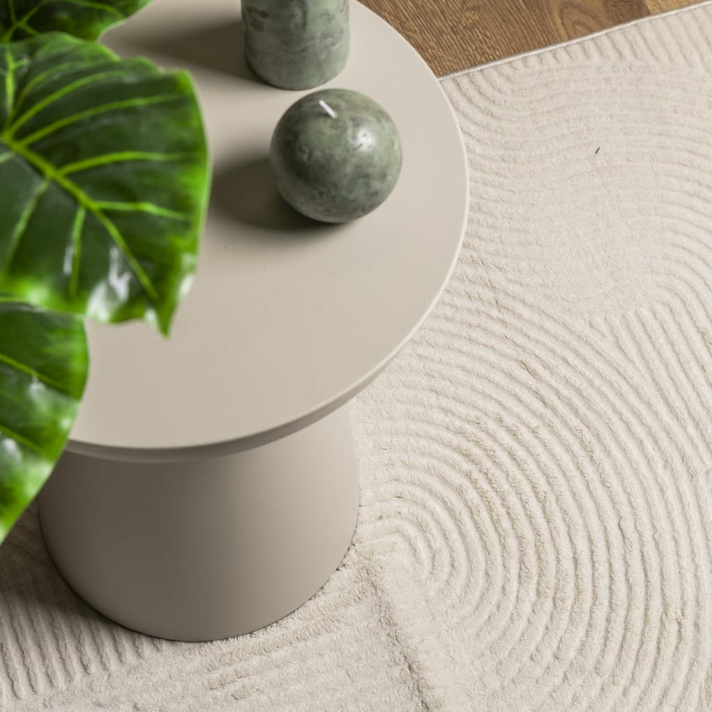 IZA krémszínű rövid szálú skandináv stílusú szőnyeg 140x200 cm