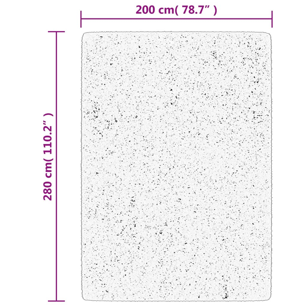 IZA krémszínű rövid szálú skandináv stílusú szőnyeg 200x280 cm