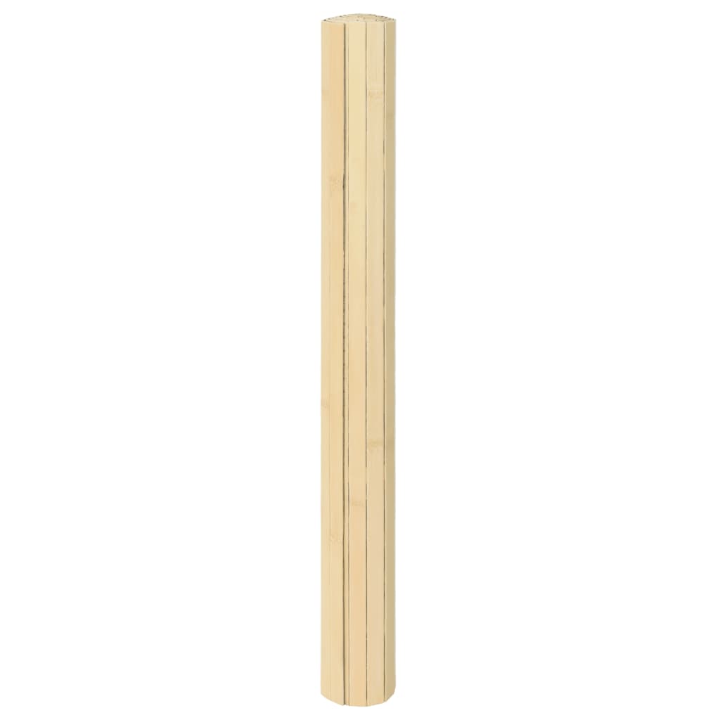 Négyszögletű világos természetes bambusz szőnyeg 100 x 500 cm
