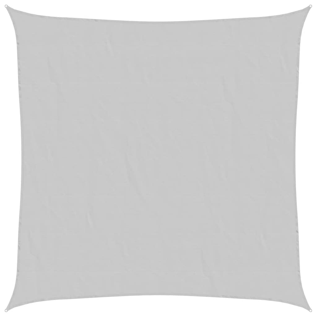 Világosszürke 100% poliészter oxford szövet napvitorla 6x6 m