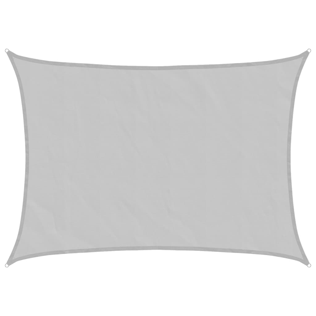Világosszürke 100% poliészter oxford szövet napvitorla 7x5 m