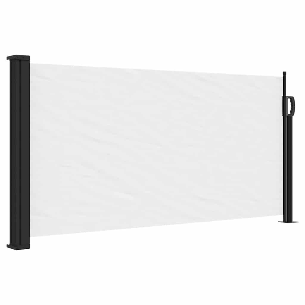 Fehér behúzható oldalsó napellenző 100 x 300 cm