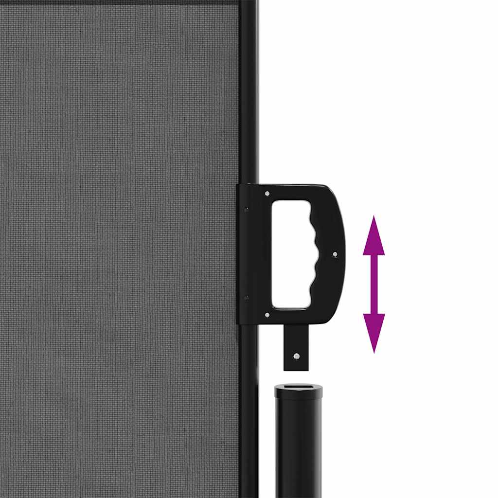 Antracitszürke behúzható oldalsó napellenző 100 x 300 cm