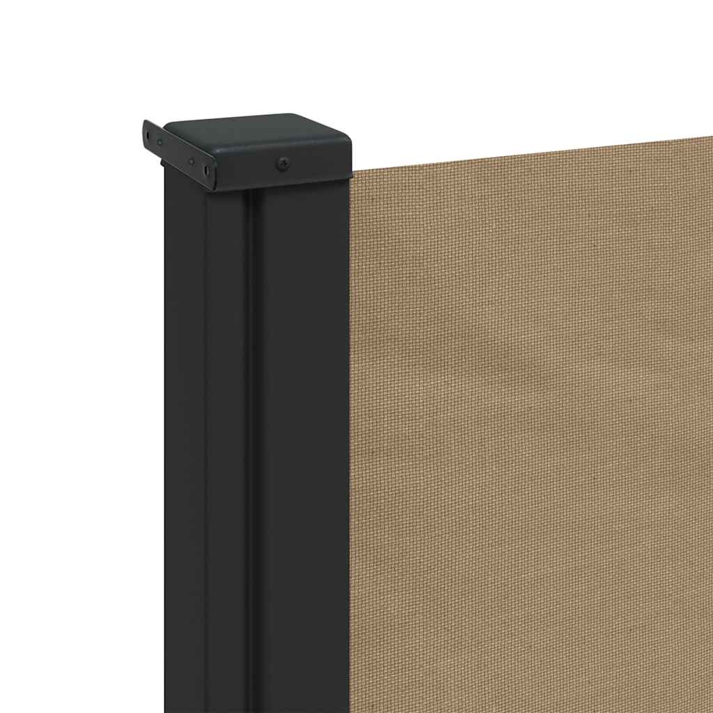 Tópszínű behúzható oldalsó napellenző 117 x 300 cm