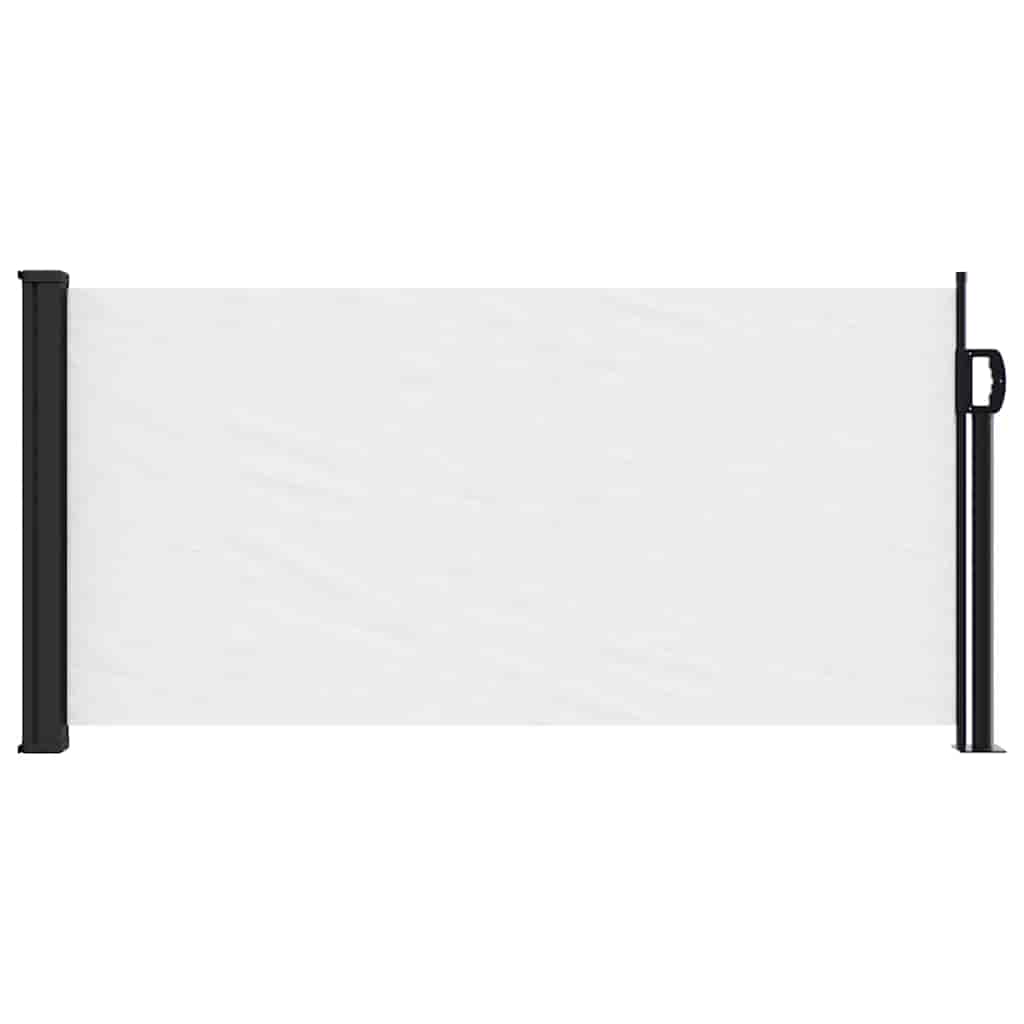Fehér behúzható oldalsó napellenző 100 x 500 cm
