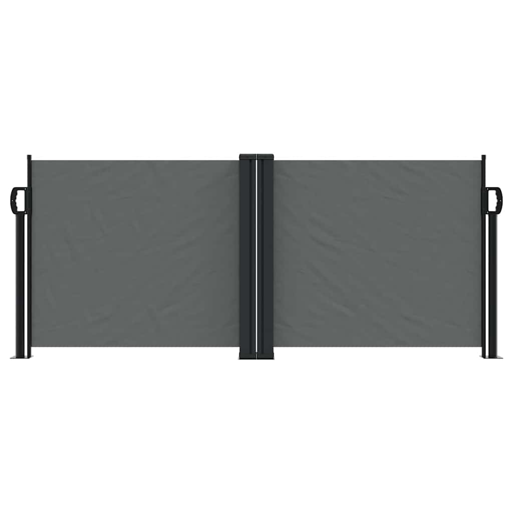 Antracitszürke behúzható oldalsó napellenző 100 x 1000 cm