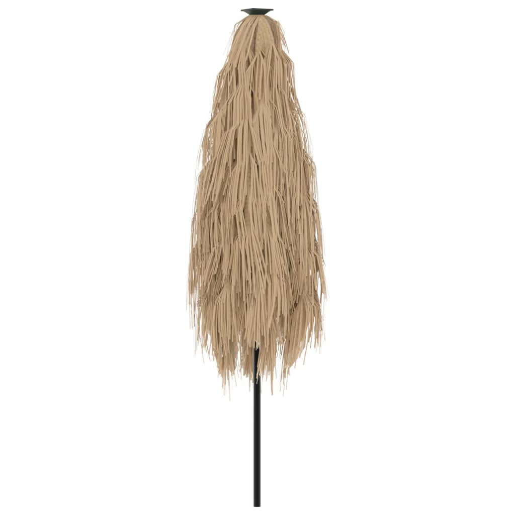 Barna kerti napernyő LED-del és acél rúddal 300 x 200 x 250 cm