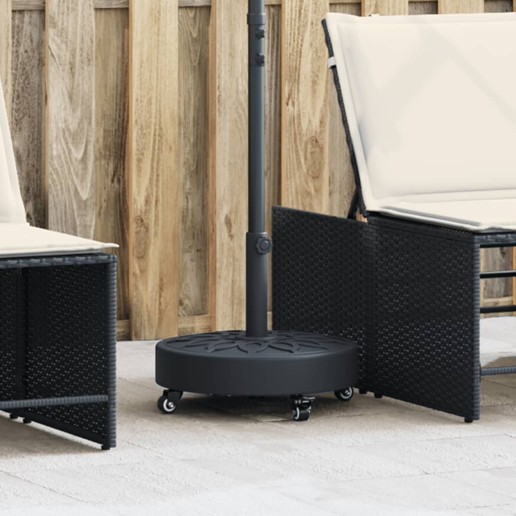 Görgős kerek napernyőtalp rúdhoz Ø38 / 48 mm 27 kg