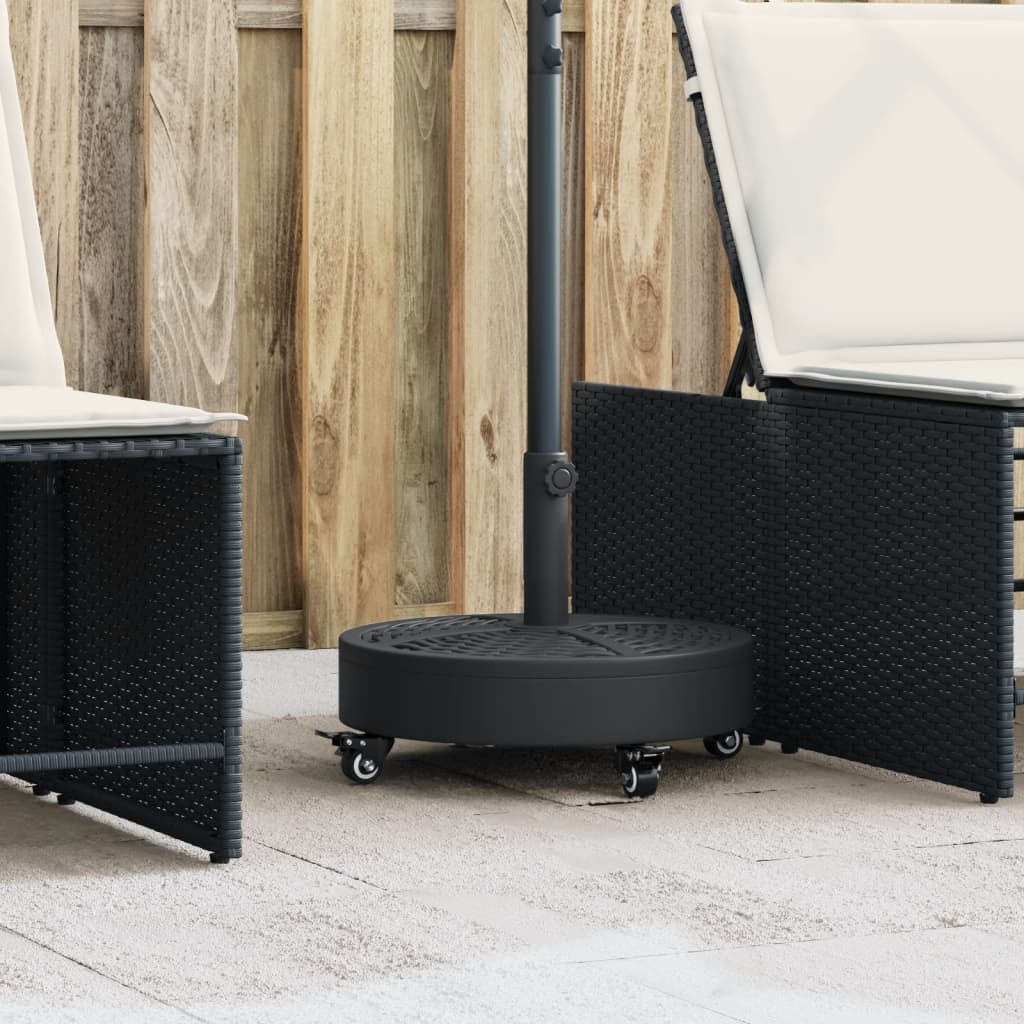 Görgős kerek napernyőtalp rúdhoz Ø38 / 48 mm 27 kg