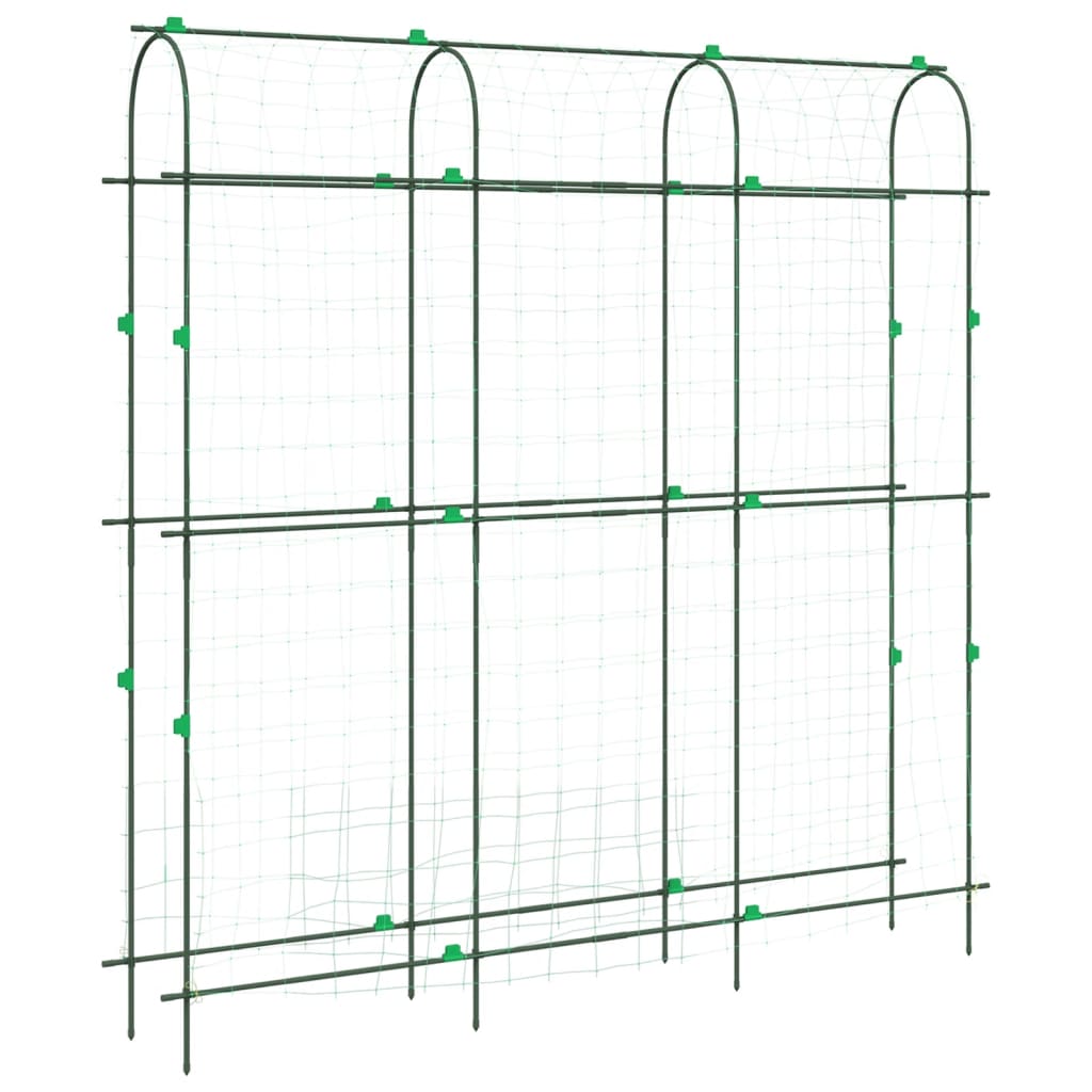 Acél U-alakú kerti rács kúszónövényekhez 181 x 31 x 182,5 cm