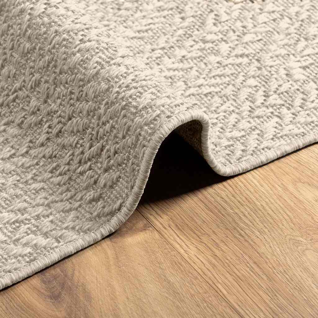 ZIZUR krém juta hatású beltéri és kültéri szőnyeg 200x200 cm
