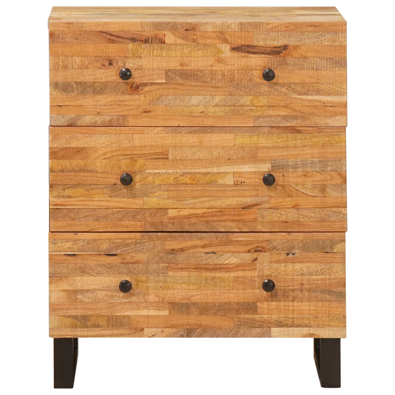 Tároló Szekrény Barna 60 x 33 x 75 cm Tömör Mangófát
