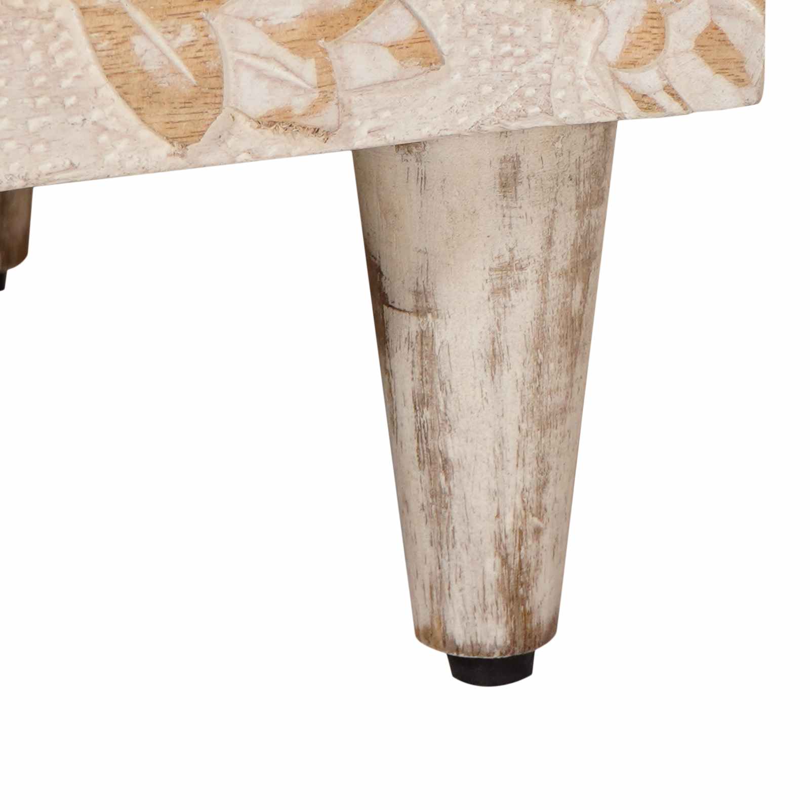 Éjjeliszekrény 2 pcs Fehér 40 x 33,5 x 46 cm Tömör Mangófát