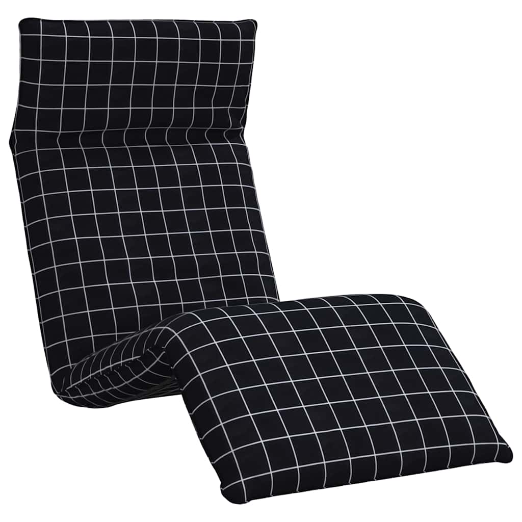 Oxford-szövet összecsukható napozóágy kockás minta 175x54x8,5cm