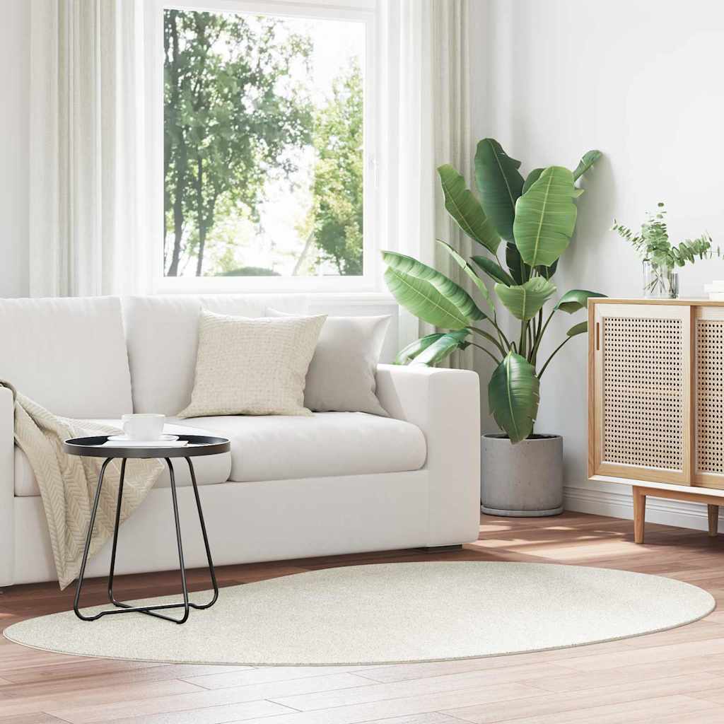 Területszőnyegek HUARTE Krém 140 x 200 cm Poliészter