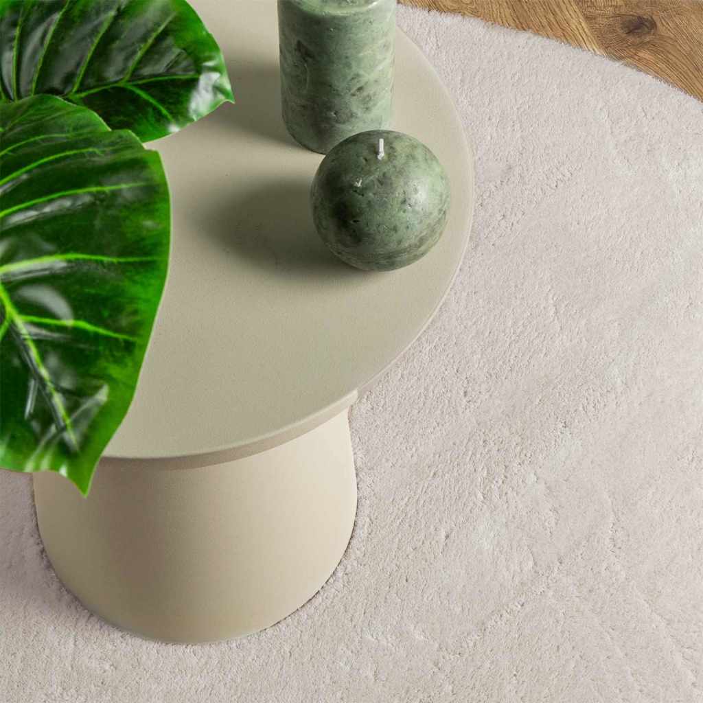 Területszőnyegek HUARTE Homokszín 100 x 200 cm Poliészter