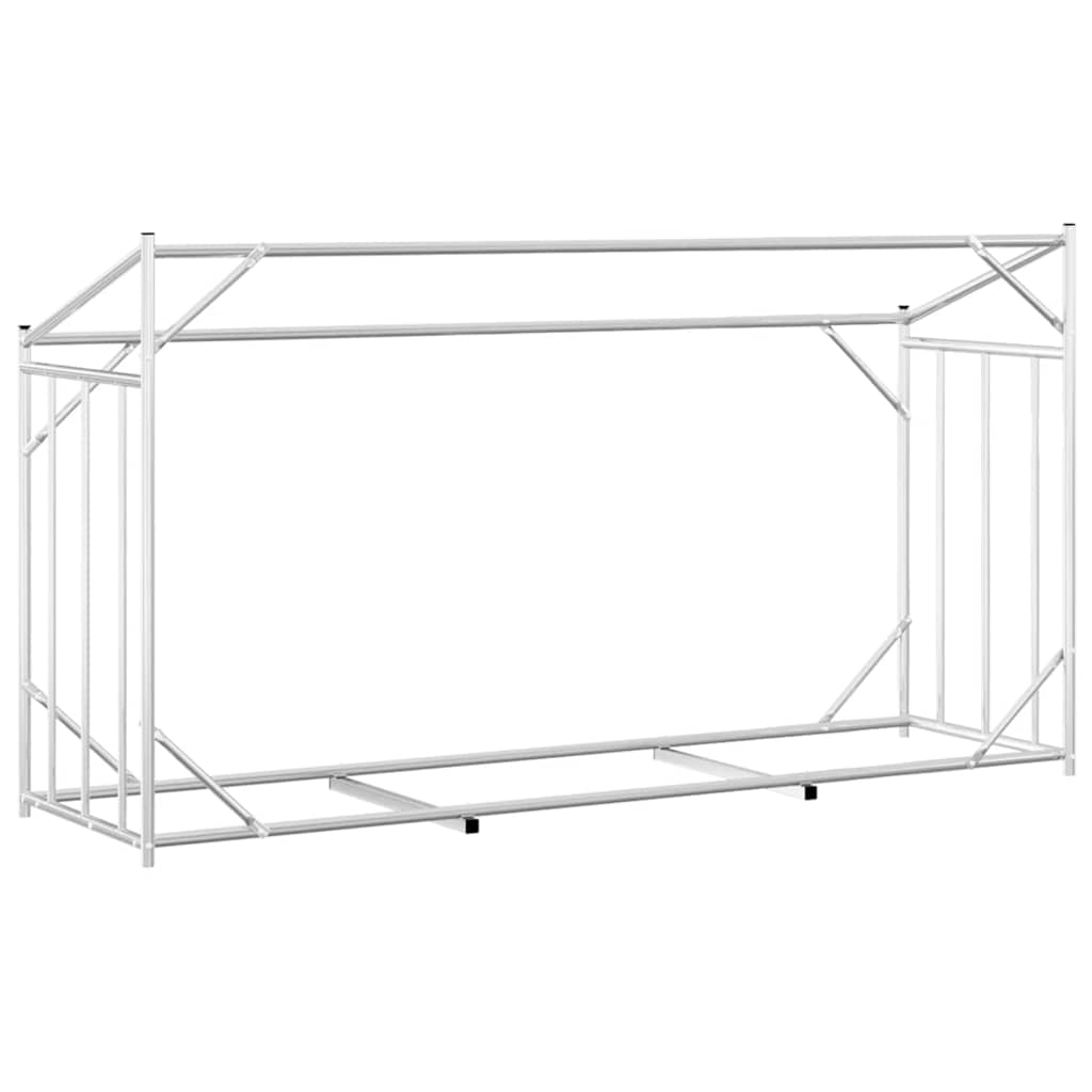 Tűzifa állvány esővédővel 200,5x60,5x110,5 cm horganyzott acél