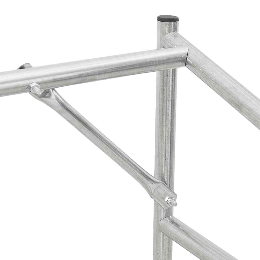 Tűzifa állvány esővédővel 200,5x100,5x110,5 cm horganyzott acél