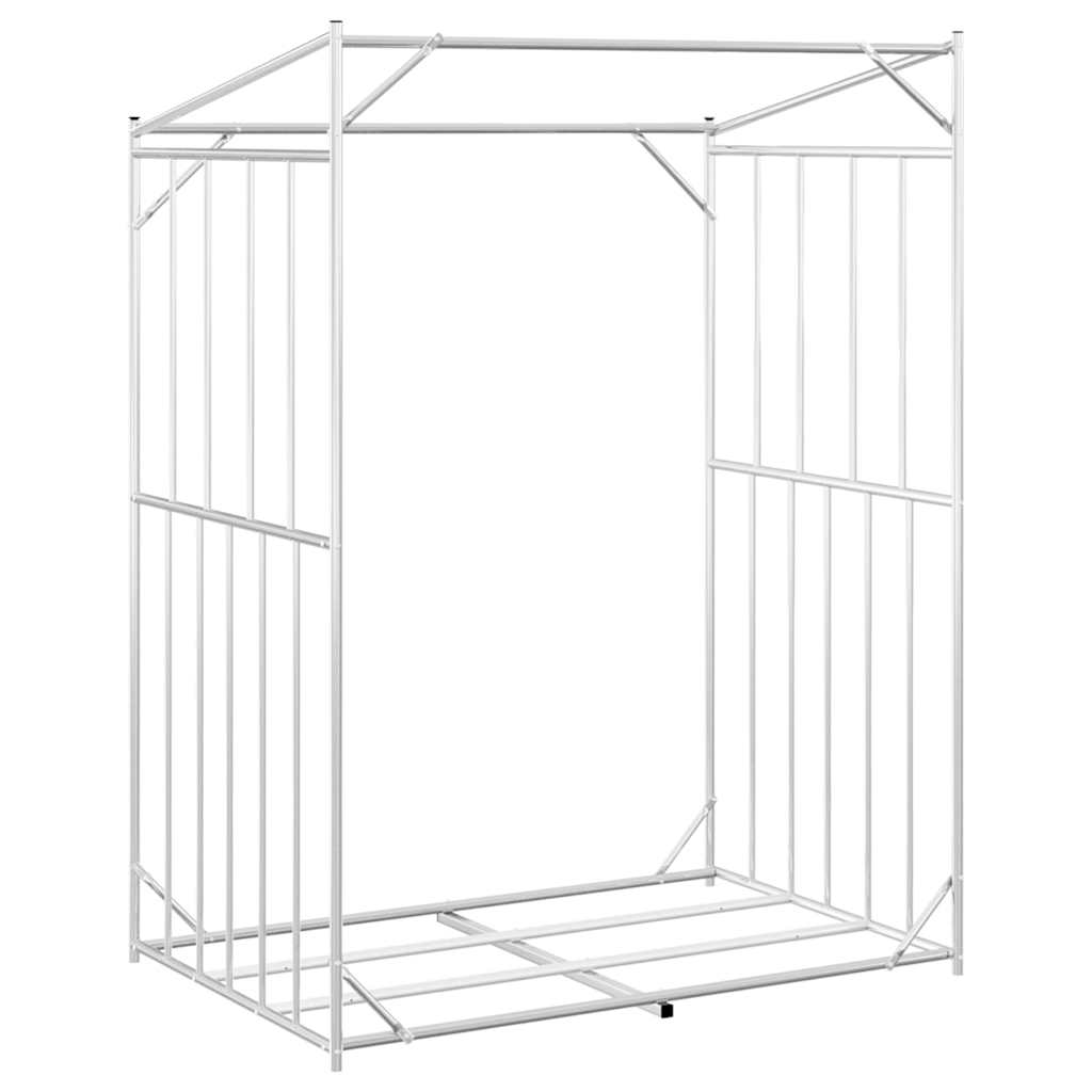 Tűzifa állvány esővédővel 150x100x200 cm horganyzott acél