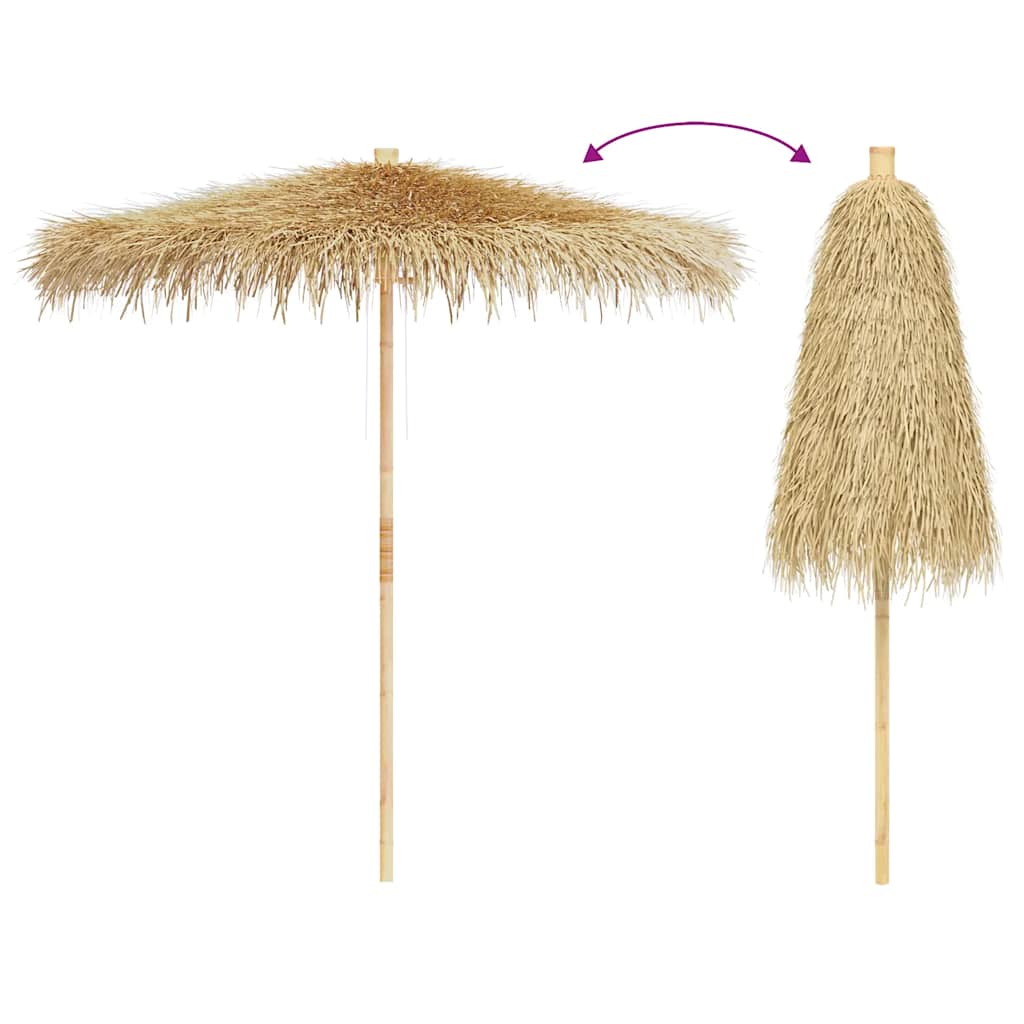 Bambuszernyő banánlevél tetővel 270 cm