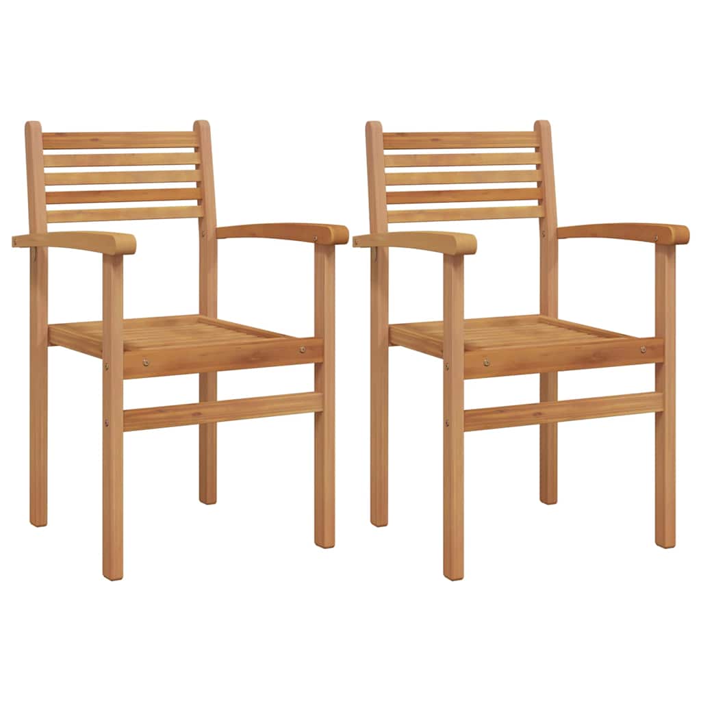 Szék 2 pcs Barna 56 x 55 x 90.5 cm Tömör Teakfa