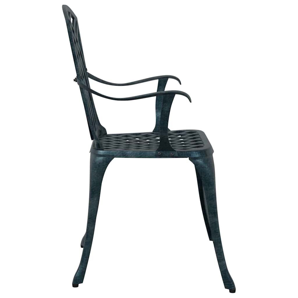 Kerti Szék 2 pcs Zöld 53 x 51 x 88,5cm Alumínium