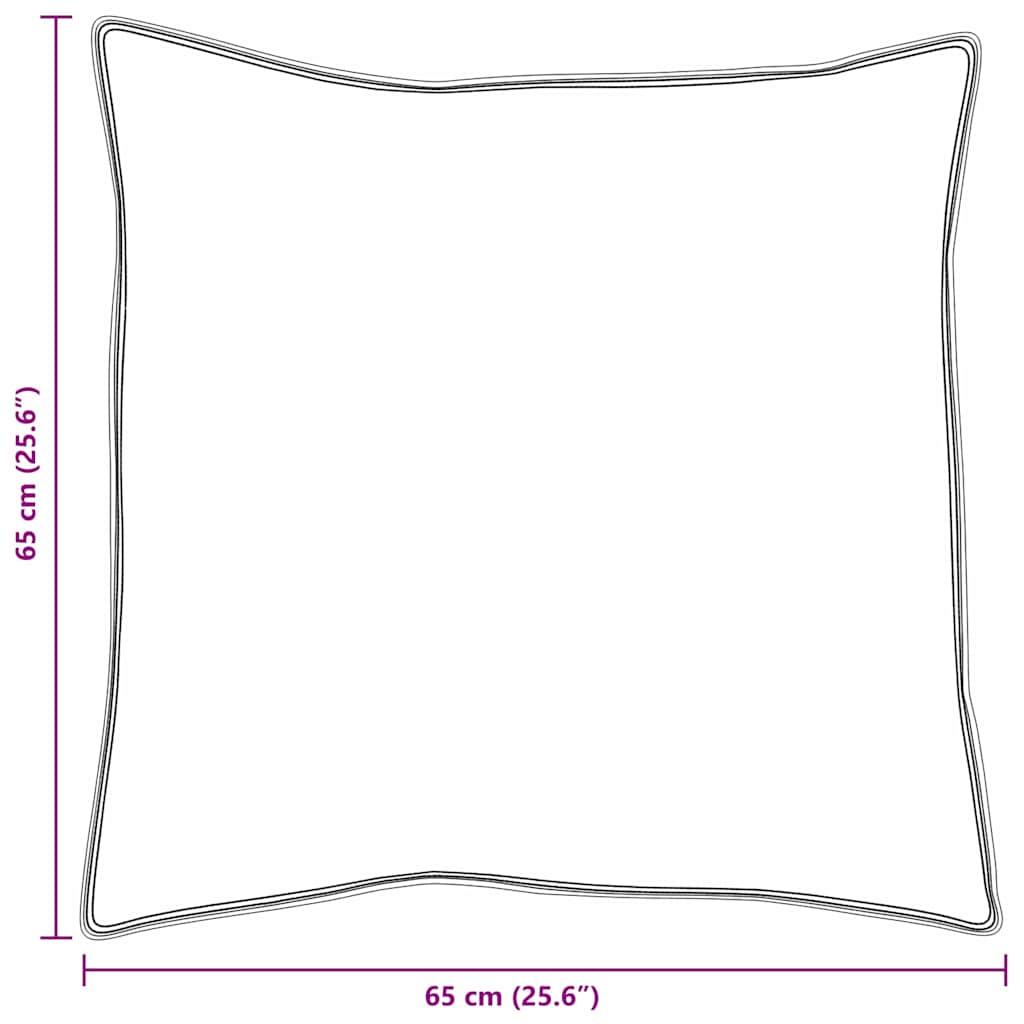Párna párnával 2 pcs Fehér 65 x 65 cm Toll