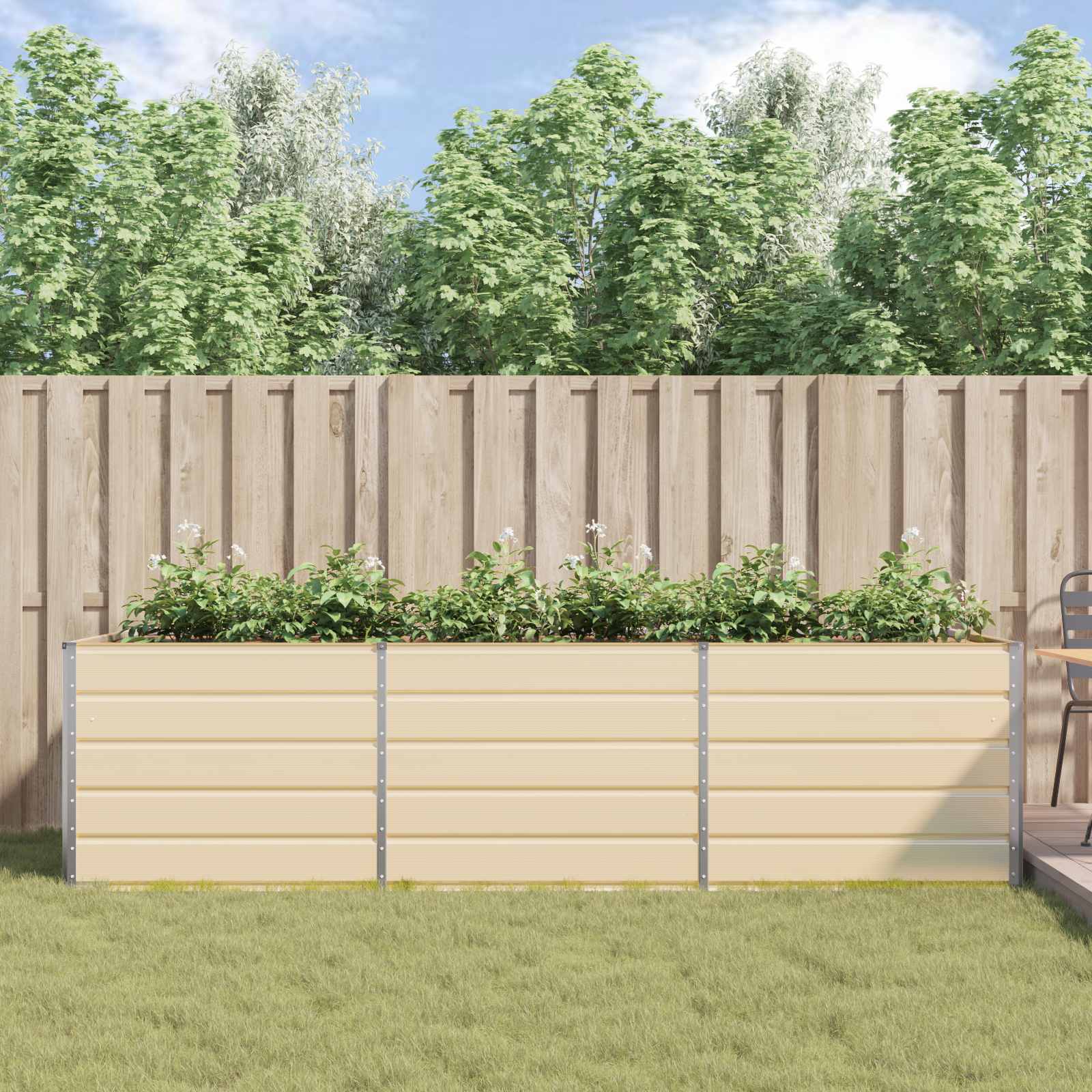 Növénytartó Ívó 195 x 100 x 45 cm Horganyzott acél