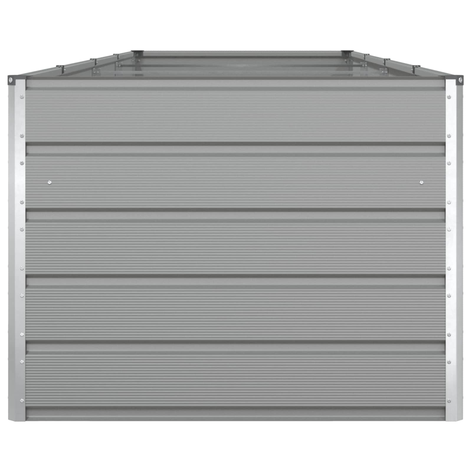 Növénytartó Világosszürke 195 x 100 x 45 cm Horganyzott acél