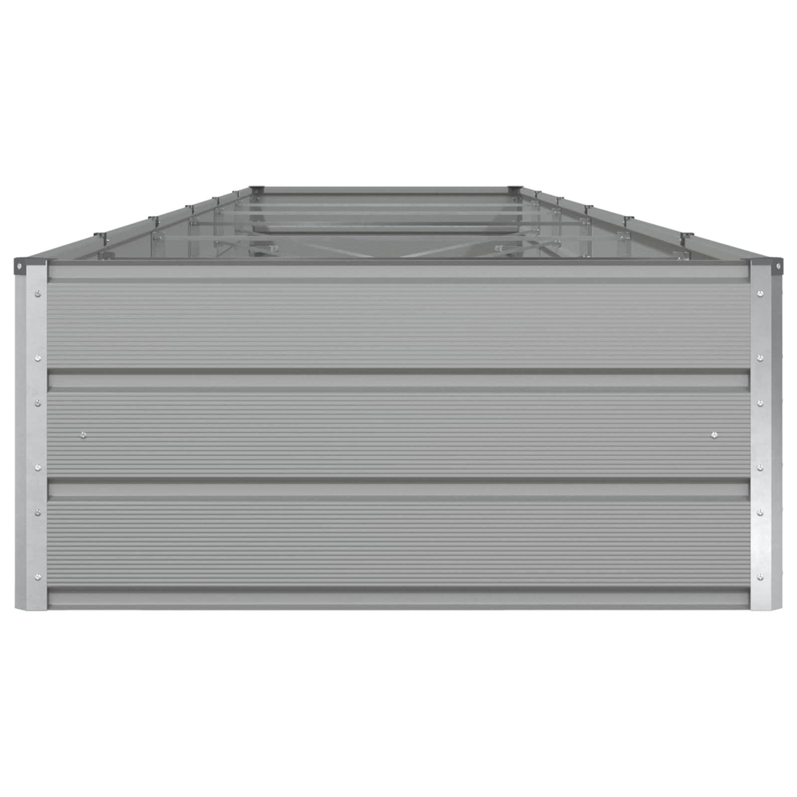 Növénytartó Világosszürke 195 x 100 x 45 cm Horganyzott acél