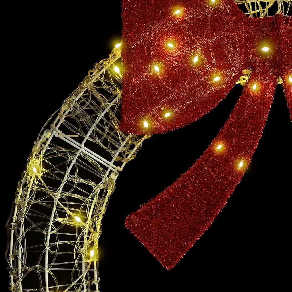 Koszorú 80 LED-del Meleg fehér 92 x 92 x 9,5 cm Akril