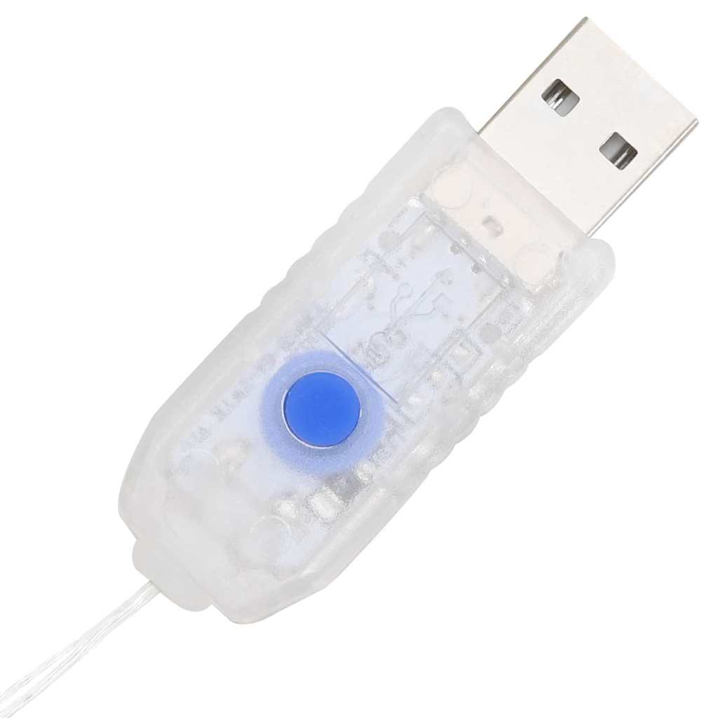 Koszorú 80 LED-del Kék 92 x 92 x 9,5 cm Akril