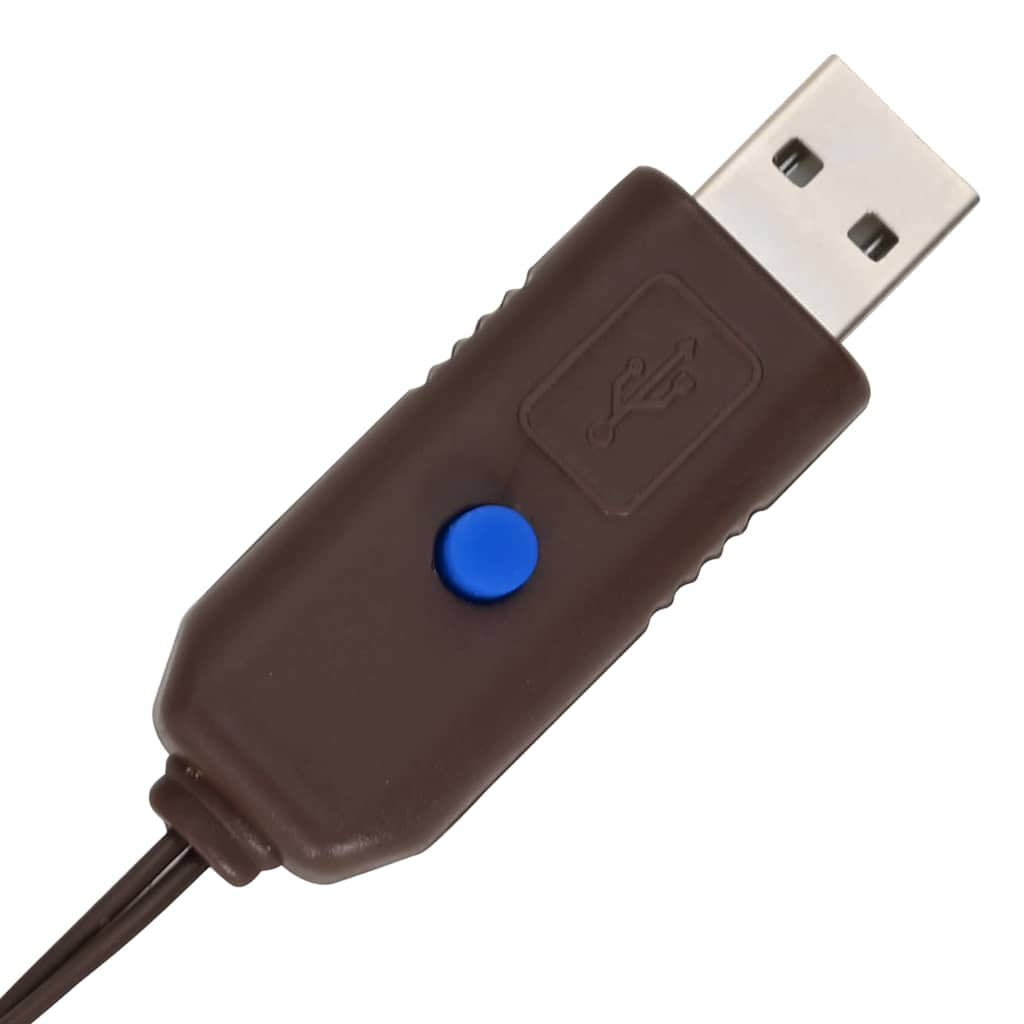 Koszorú 80 LED-del Meleg fehér 91 x 91 x 9 cm Rattan