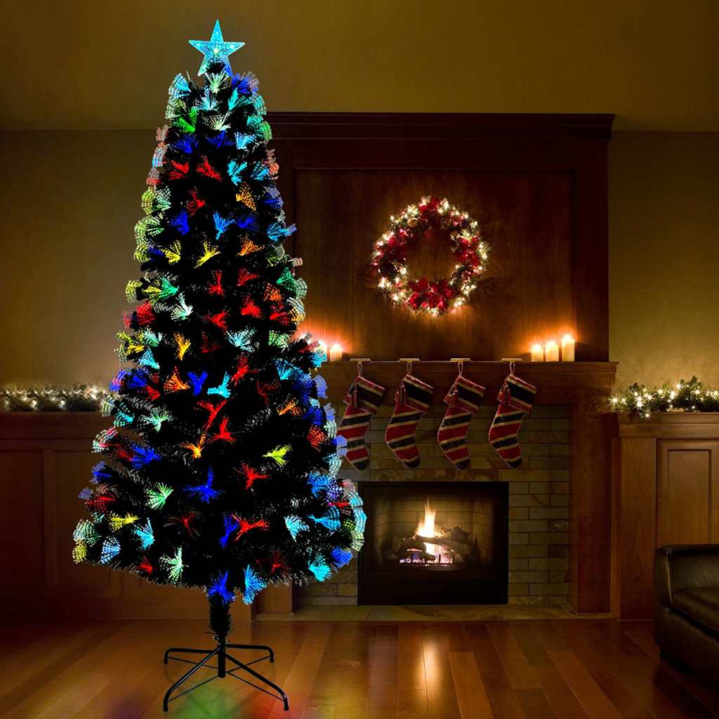 Mű karácsonyfa 300 LED-del állvánnyal Zöld 240 cm PVC