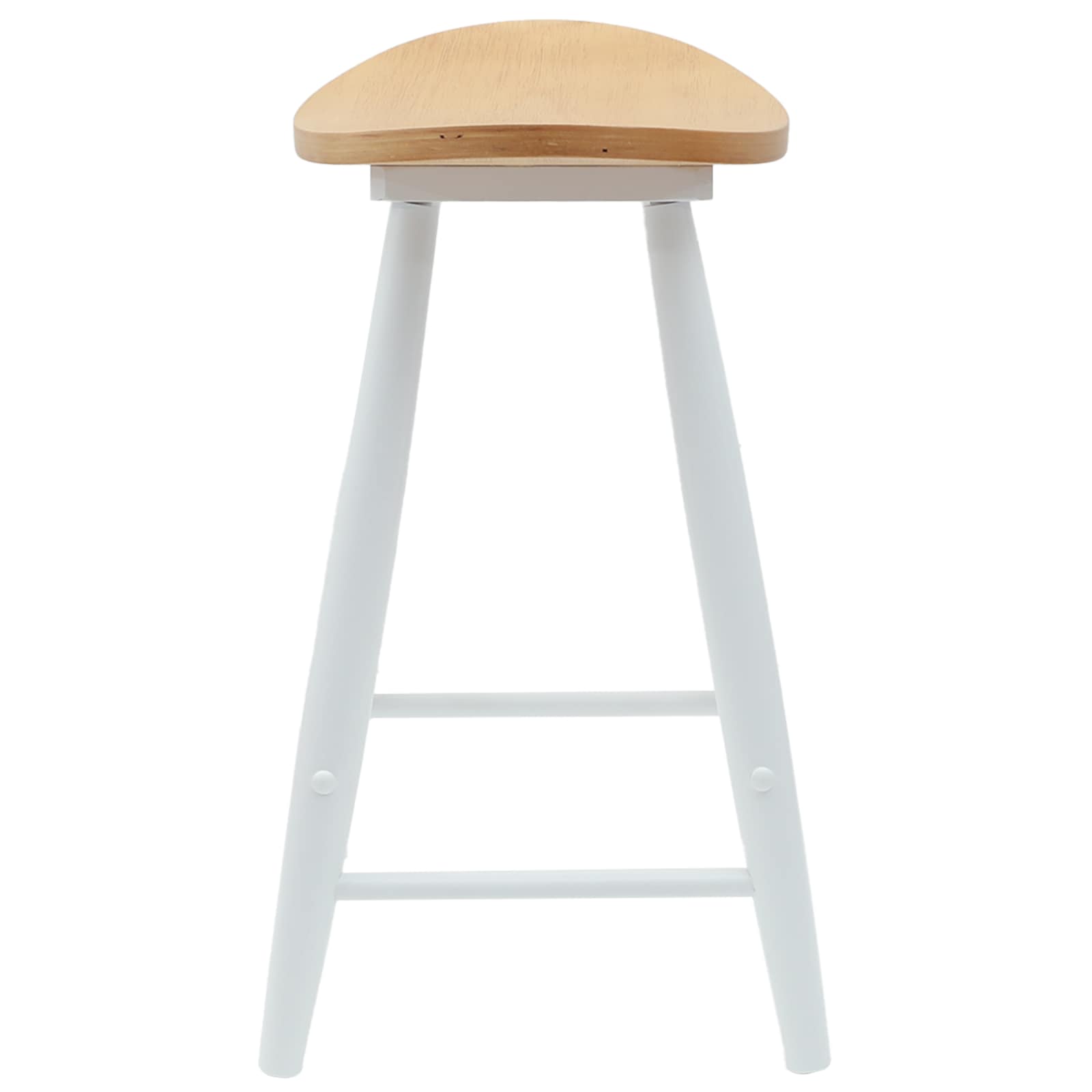 Étkező Székek 2 pcs Fehér 46 x 37 x 63 cm Tömör Gumi Fa