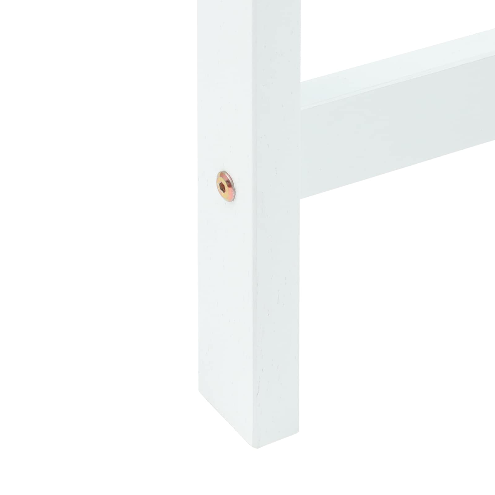 Étkező Székek 2 pcs Fehér 40 x 47,5 x 99,5 cm Tömör Gumi Fa