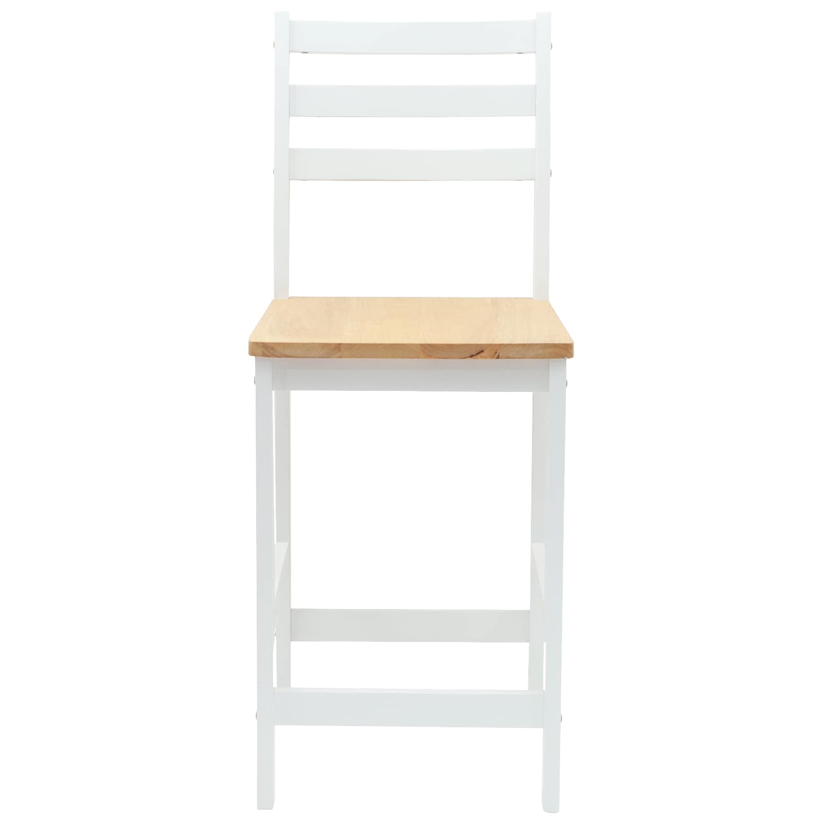 Étkező Székek 2 pcs Fehér 40 x 47,5 x 99,5 cm Tömör Gumi Fa
