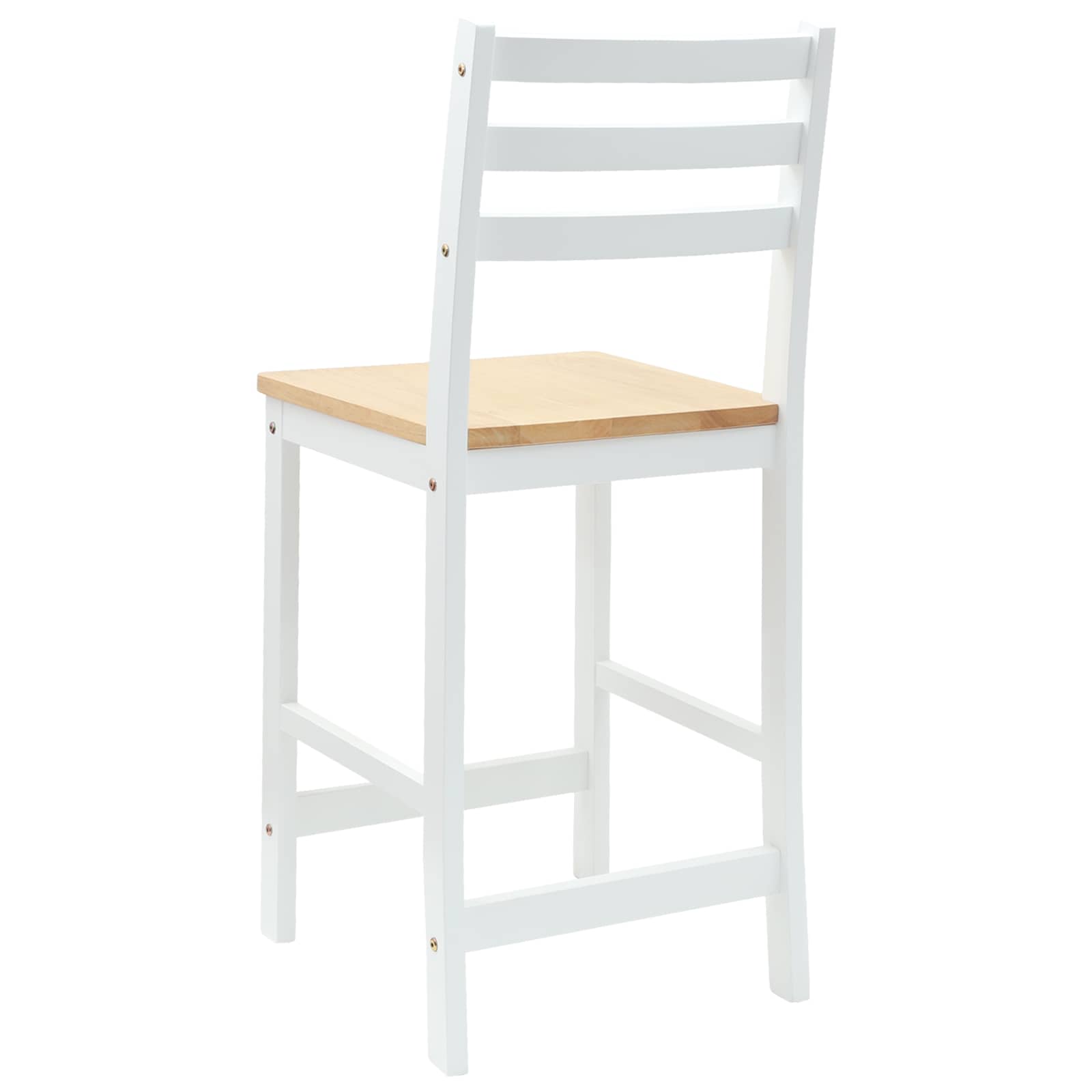 Étkező Székek 2 pcs Fehér 40 x 47,5 x 99,5 cm Tömör Gumi Fa