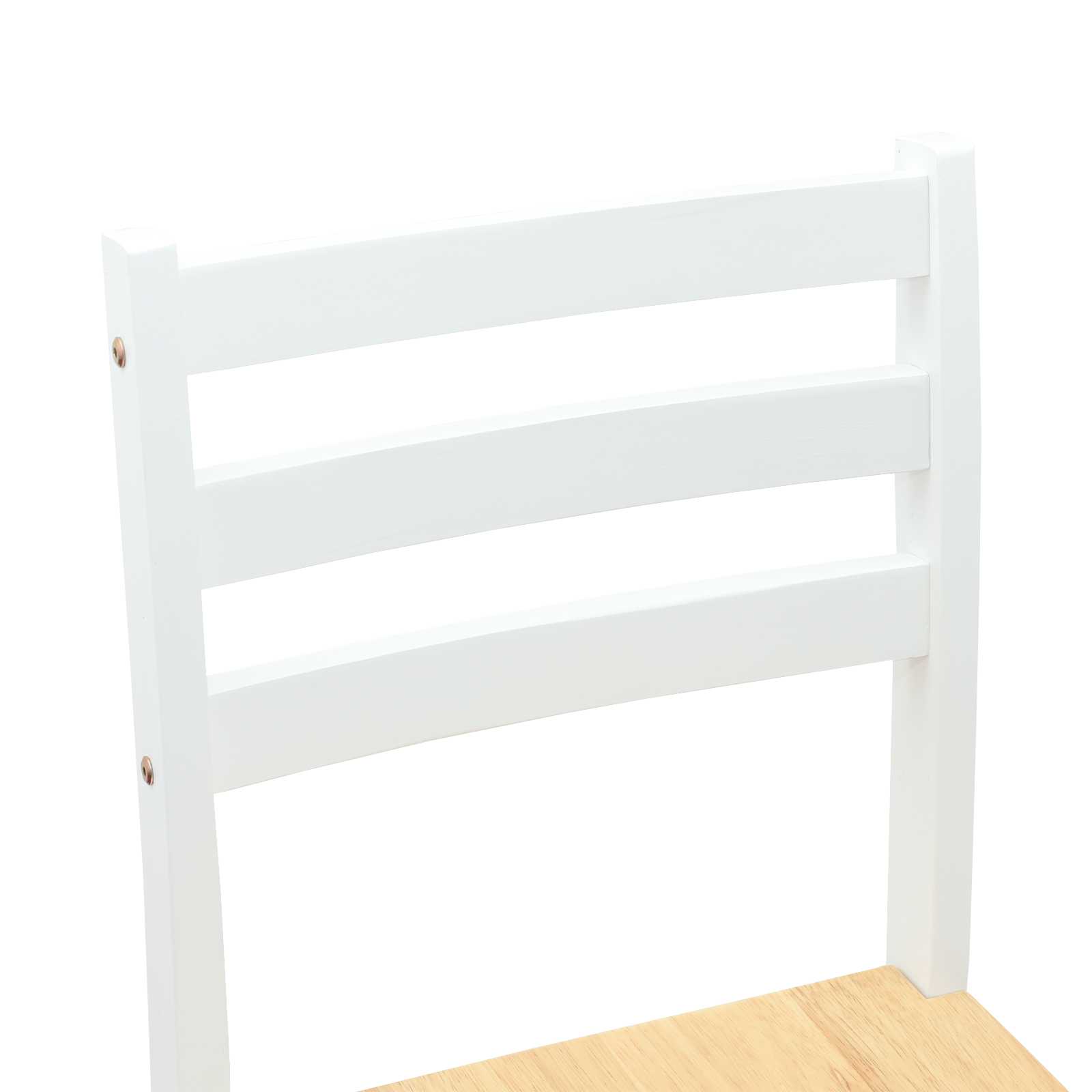 Étkező Székek 2 pcs Fehér 40 x 47,5 x 99,5 cm Tömör Gumi Fa