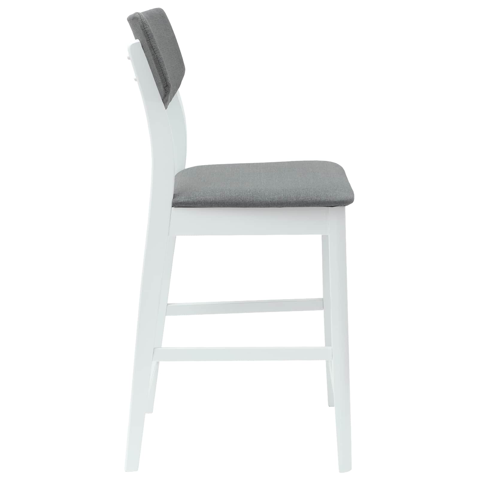 Étkező Székek 2 pcs Fehér 48 x 49 x 95 cm Tömör Gumi Fa