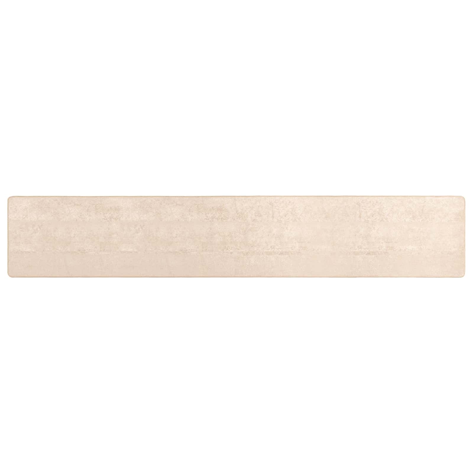 Szőnyeg Nyomtatás Krém 400 x 80 cm Poliészter és PVC