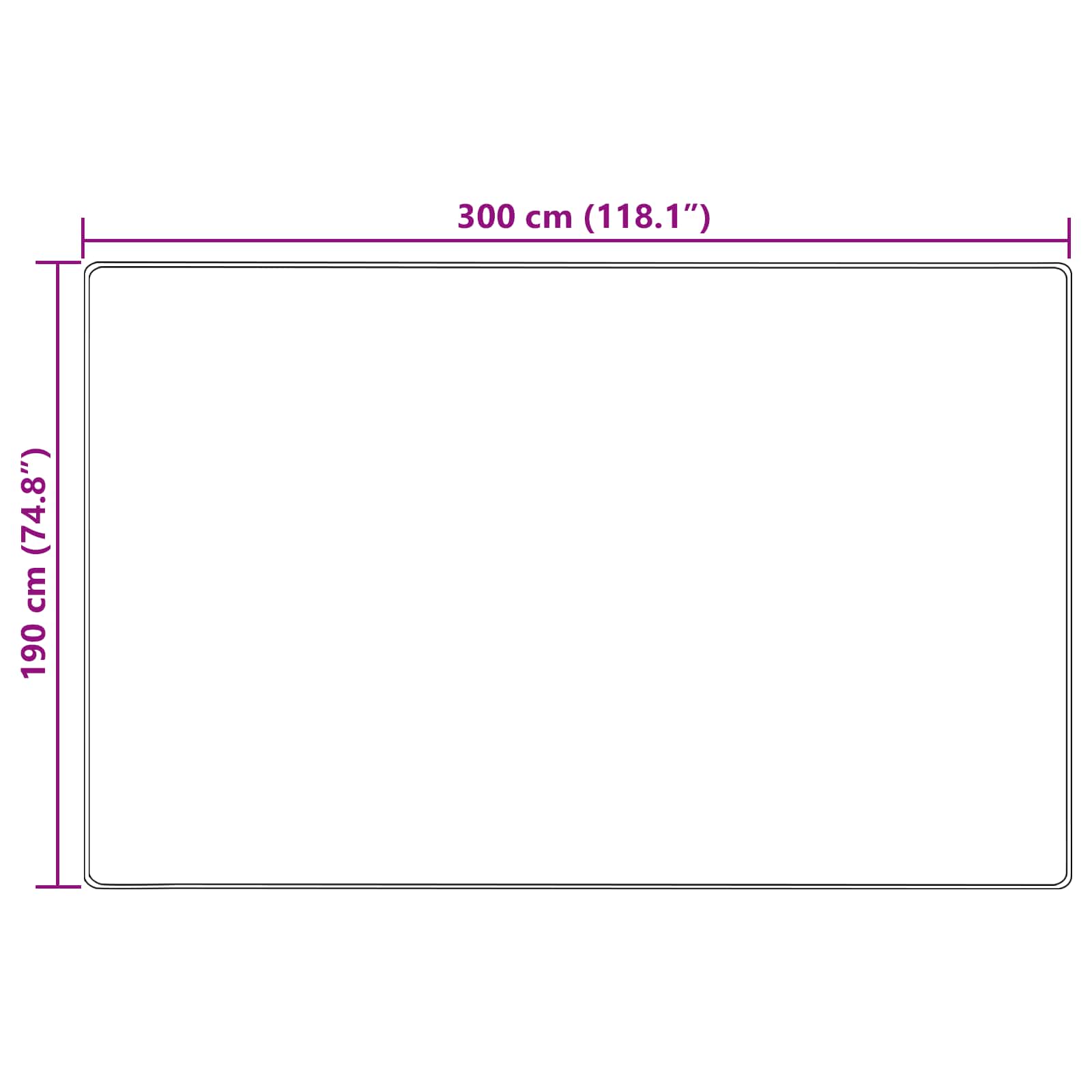 Szőnyeg futó MARSA Erdei zöld 300 x 190 cm Poliészter és PVC