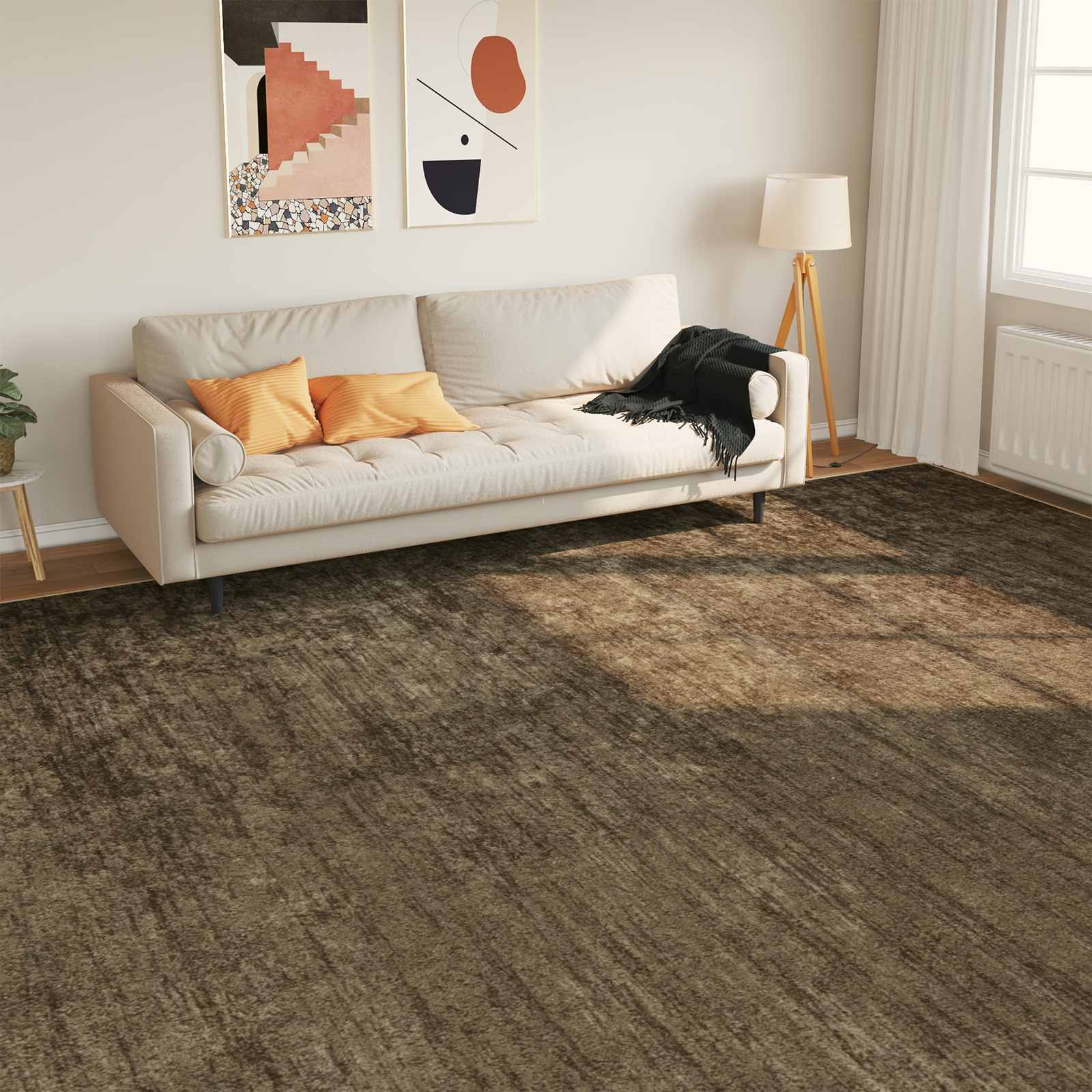 Szőnyeg futó MARSA Erdei zöld 400 × 300 cm Poliészter és PVC